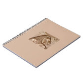Egyptische Deity Sekhmet Spiral notebook Notitieboek (Linkerzijde)