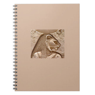Egyptische Deity Sekhmet Spiral notebook Notitieboek