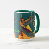Egyptische Design Coffee-Mok Mok (Voorkant rechts)