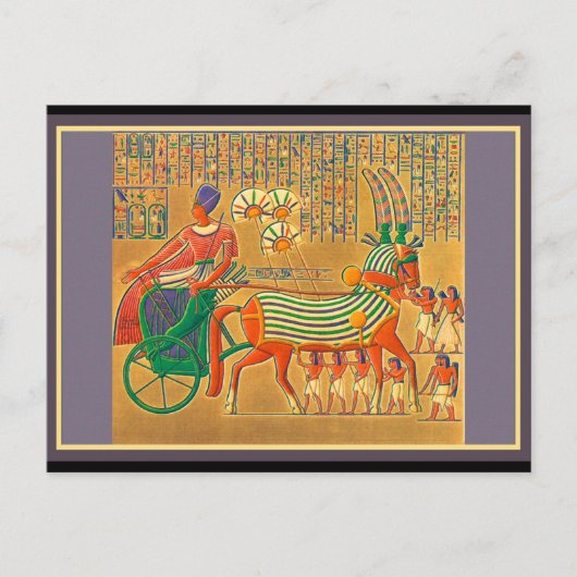 Egyptische DIEREN Briefkaart (Voorkant)