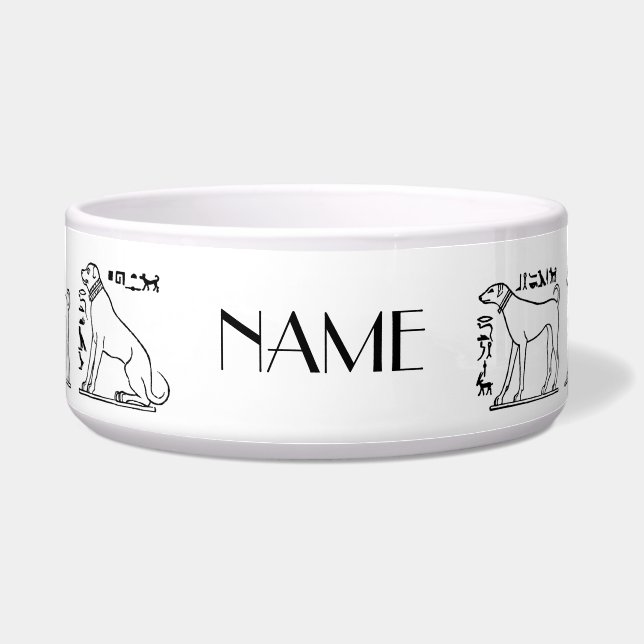 Egyptische Dogs Pet Bowl Voerbakje (Voorkant)
