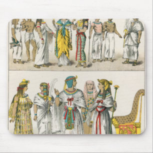 Egyptische Dress uit 'Trachten der Voelker' Muismat