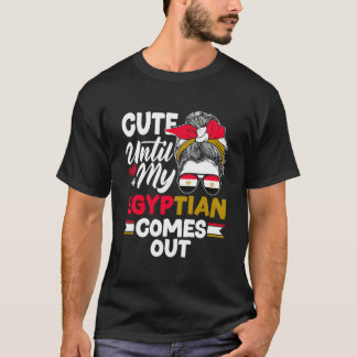 Egyptische Egypt Vlag Tot Mijn Egyptische Komt Uit T-shirt