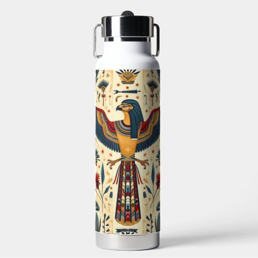 "Egyptische Elegantie Keramische Thermos" Waterfles (Voorkant)