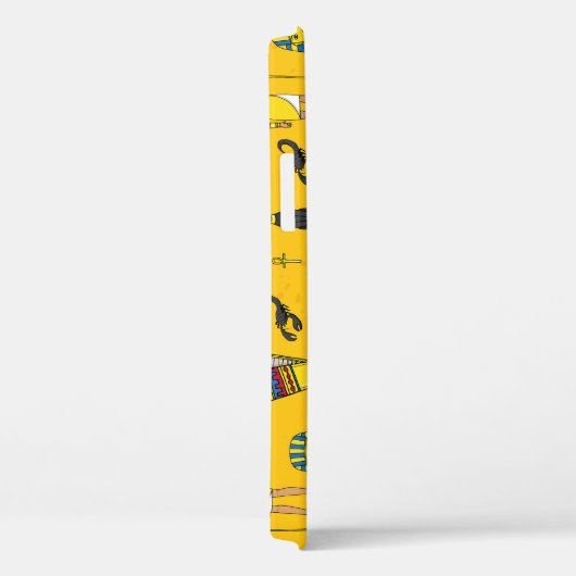 Egyptische elementen, Anubis, piramides patroon. Case-Mate iPhone Case (Achterkant / Rechts)