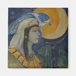 Egyptische Falcoln Moon Godin Magnet