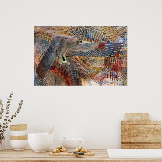 Egyptische Falcon Print (Keuken)