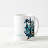 Egyptische fantasie figuur. koffiemok (Voorkant rechts)