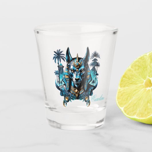 Egyptische fantasie figuur. shot glas (Voorkant)