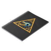Egyptische Farao Ancient Horus Eye-symbool Notitieboek (Linkerzijde)