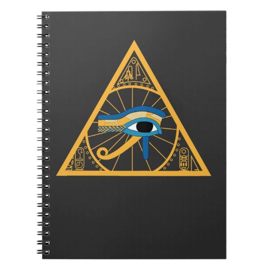 Egyptische Farao Ancient Horus Eye-symbool Notitieboek (Voorkant)