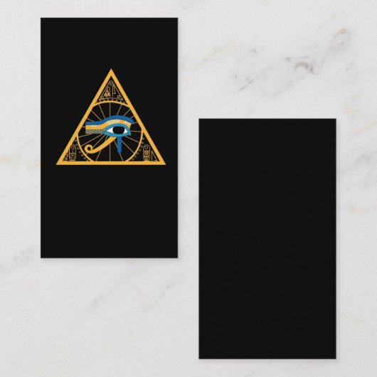 Egyptische Farao Ancient Horus Eye-symbool Visitekaartje (Voorkant / Achterkant)