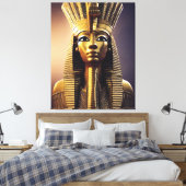 Egyptische Farao Canvas Print Canvas (Insitu (Slaapkamer))