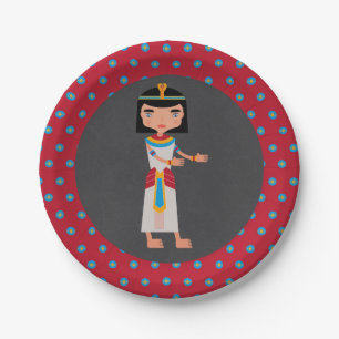 Egyptische Farao dansfeest Papieren Bordje