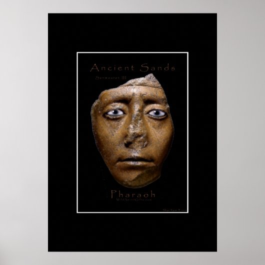 Egyptische Farao Face Art Poster (Voorkant)