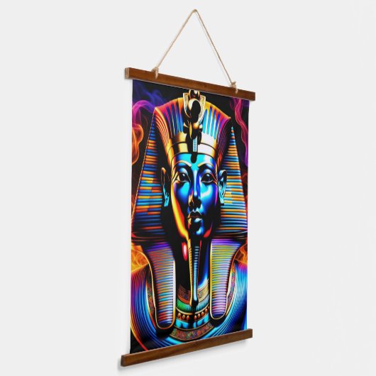 Egyptische Farao Hangend Wandkleed (Gebogen)