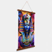 Egyptische Farao Hangend Wandkleed (Gebogen)