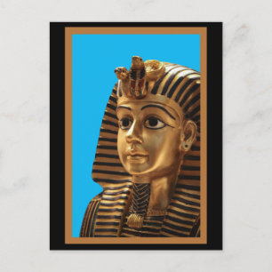 Egyptische Farao Headdress, Art Briefkaart