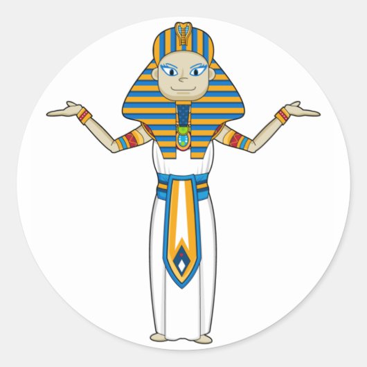 Egyptische farao koning Sticker (Voorkant)