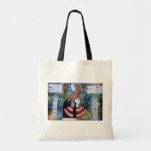Egyptische Farao - koning Tut met hiërogliefen Tote Bag (Voorkant)