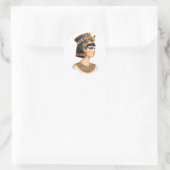 Egyptische farao-kunststicker ronde sticker (Tas)