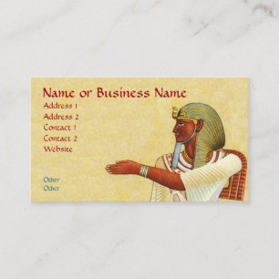 Egyptische Farao Oudheden Business Profile Card Visitekaartje