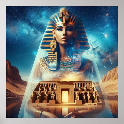 Egyptische Farao Poster (Voorkant)