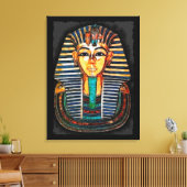Egyptische farao Toetanchamon Kunststudie Canvas Afdruk (Insitu (Woonkamer))