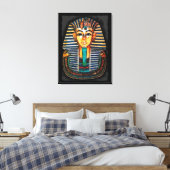 Egyptische farao Toetanchamon Kunststudie Canvas Afdruk (Insitu (Slaapkamer))