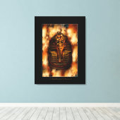 Egyptische Farao Tutankhamen Art Studie II Canvas Afdruk (Insitu (Houten vloer))