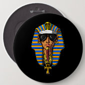 Egyptische Farao Tutankhamon Gangsta King Tut Ronde Button 6,0 Cm (Voorkant /achterkant)