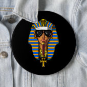Egyptische Farao Tutankhamon Gangsta King Tut Ronde Button 6,0 Cm (In situ)