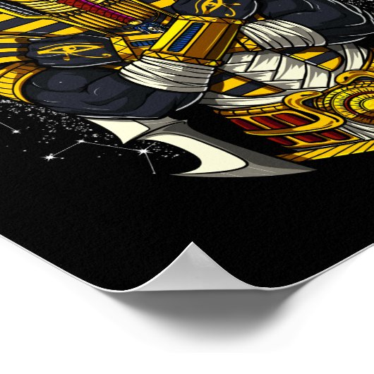 Egyptische Farao Tutankhamun Ancient King Tut Poster (Hoek)