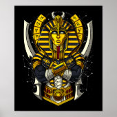 Egyptische Farao Tutankhamun Ancient King Tut Poster (Voorkant)