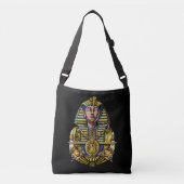 Egyptische Farao Tutankhamun King Tut Crossbody Tas (Voorkant)