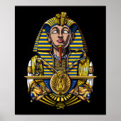 Egyptische Farao Tutankhamun King Tut Poster (Voorkant)