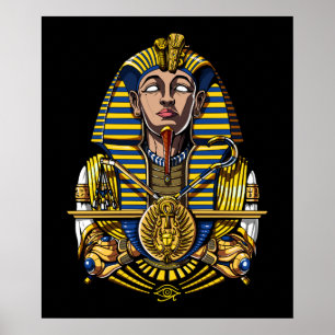 Egyptische Farao Tutankhamun King Tut Poster
