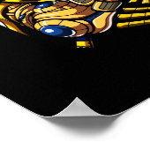 Egyptische Farao Tutankhamun King Tut Poster (Hoek)