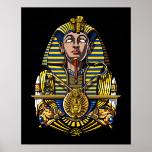 Egyptische Farao Tutankhamun King Tut Poster