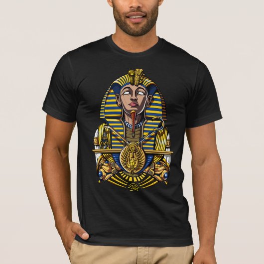 Egyptische Farao Tutankhamun King Tut T-shirt (Voorkant)