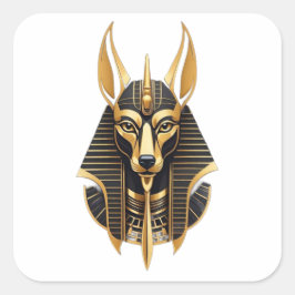 Egyptische farao's vierkante sticker