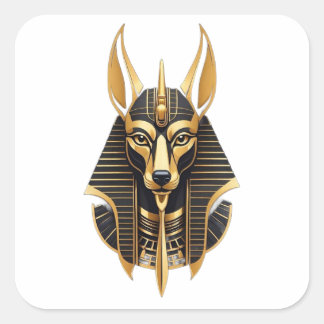 Egyptische farao's vierkante sticker