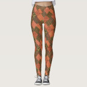 Egyptische Faux Patchwork Patroon aan te passen Leggings (Voorkant)
