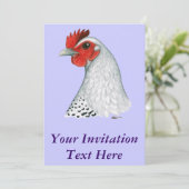Egyptische Fayoumi: Silver Hen Kaart (Staand voorkant)