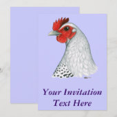 Egyptische Fayoumi: Silver Hen Kaart (Voorkant / Achterkant)