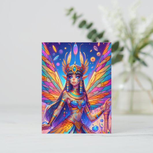 Egyptische fee briefkaart (Staand voorkant)