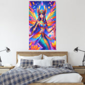 Egyptische fee canvas afdruk (Insitu (Slaapkamer))