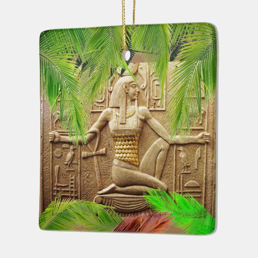 Egyptische feestdag keramisch ornament (Links)