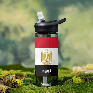 Egyptische fles, patriottische vlag waterfles