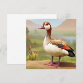 Egyptische Gans door water Kaart (Voorkant / Achterkant)